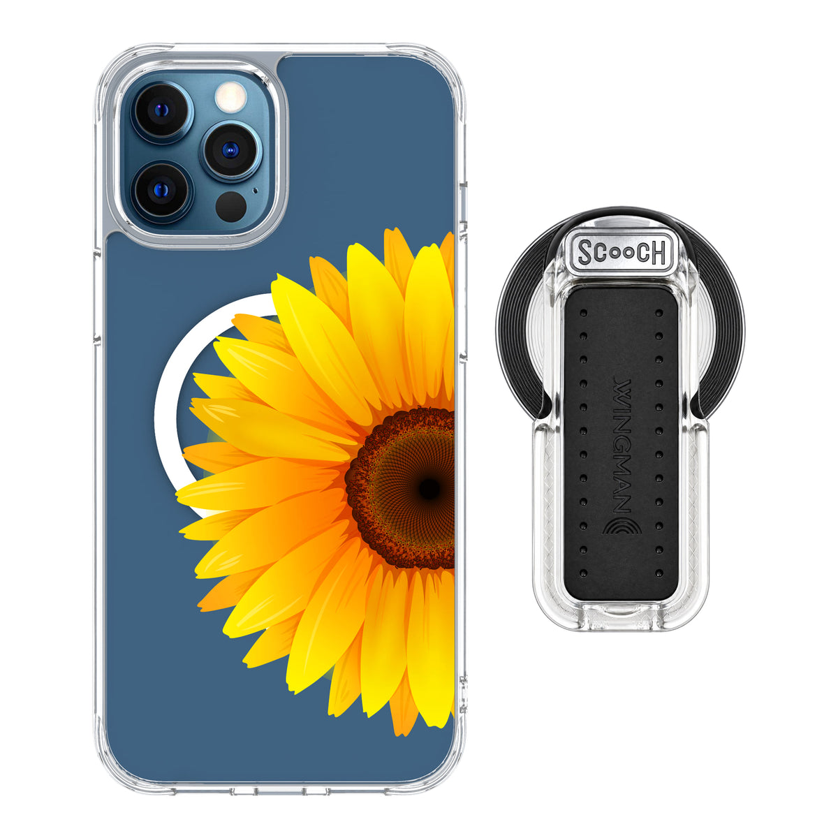 MagCase Sunflower for iPhone 12 Pro Max with Clear Wingback for MagSafe