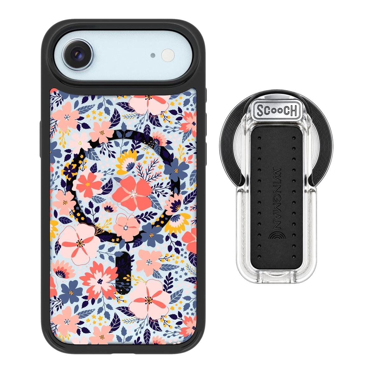 MagCase Wildflowers for iPhone Air with Clear Wingback for MagSafe