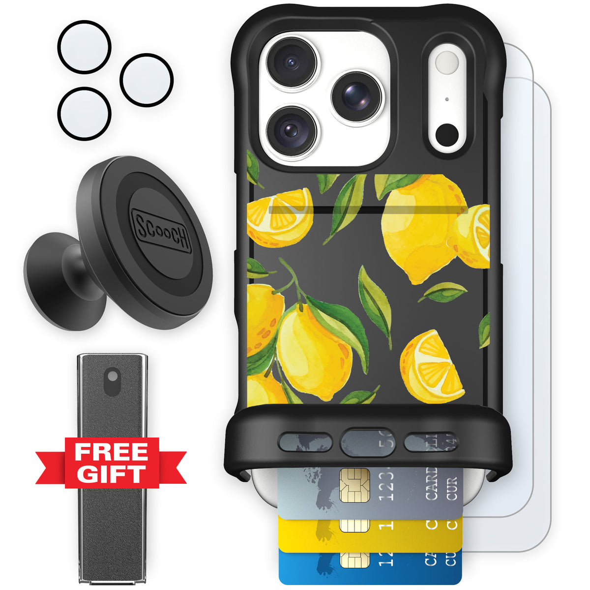 Wingmate Amalfi Lemons for iPhone 18 Pro — Defender Bundle
