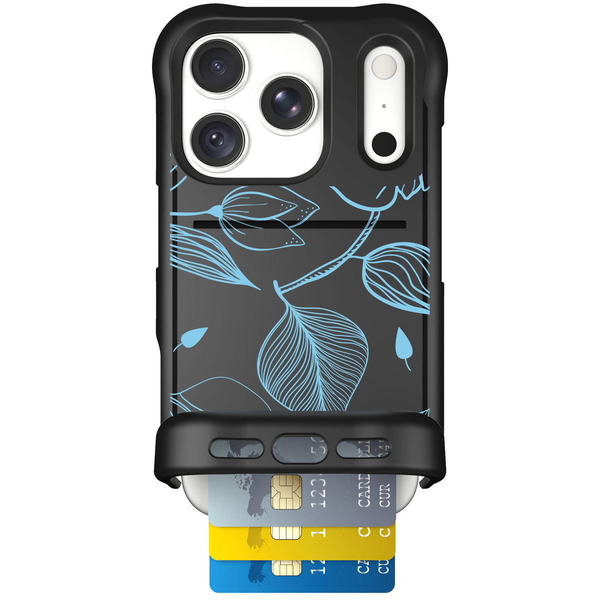 Wingmate Blue Hibiscus for iPhone 18 Pro — case