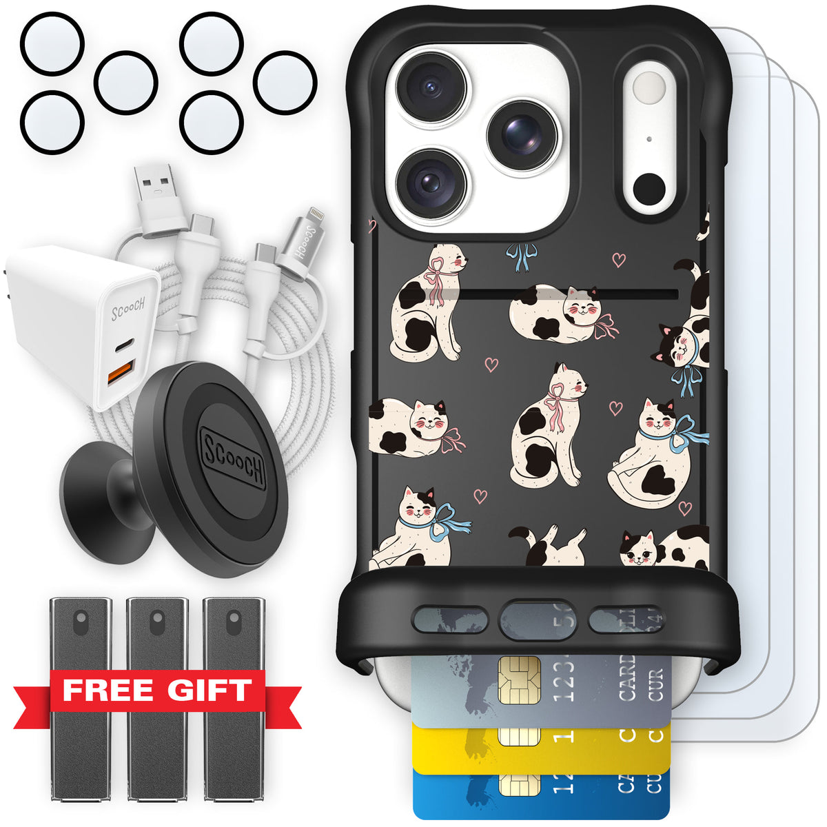 Wingmate Bow Kitties for iPhone 18 Pro — Ultimate Bundle