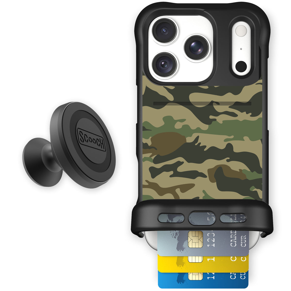 Wingmate Classic Camo for iPhone 18 Pro — Starter Bundle