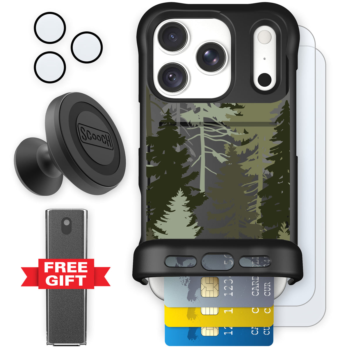 Wingmate Hidden Pines for iPhone 18 Pro — Defender Bundle