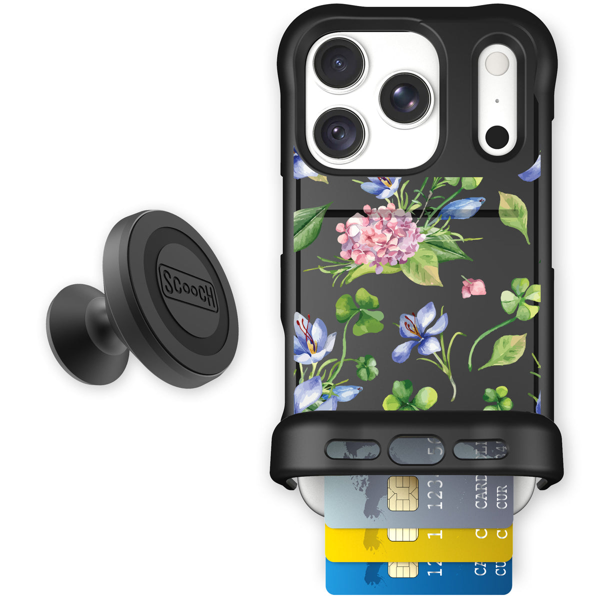 Wingmate Lucky Hydrangea for iPhone 18 Pro — Starter Bundle