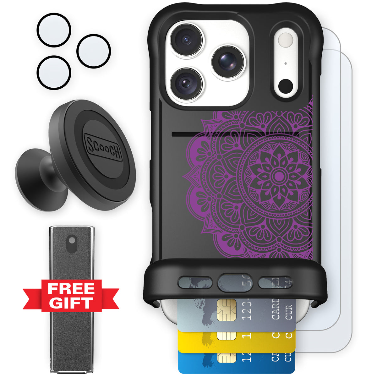 Wingmate Mandala Dreams for iPhone 18 Pro — Defender Bundle
