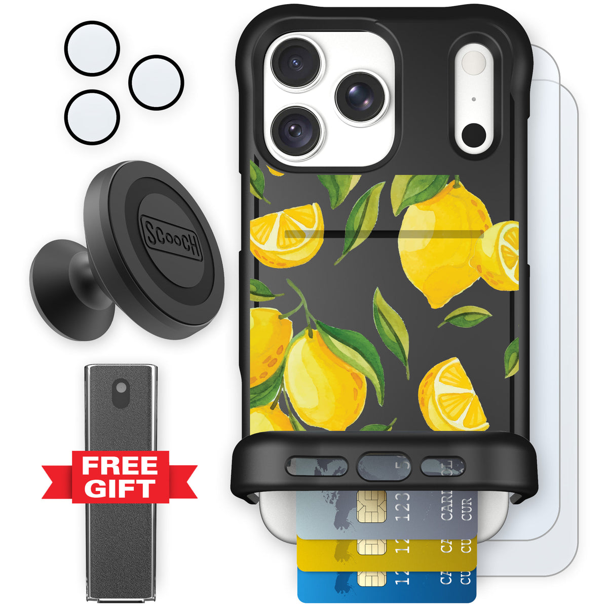 Wingmate Amalfi Lemons for iPhone 18 Pro Max — Defender Bundle