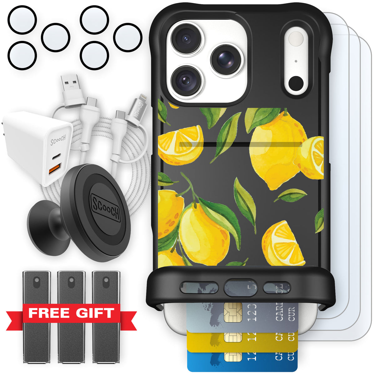 Wingmate Amalfi Lemons for iPhone 18 Pro Max — Ultimate Bundle