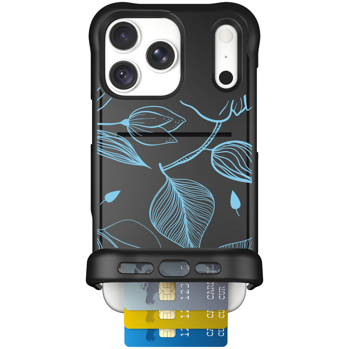 Wingmate Blue Hibiscus for iPhone 18 Pro Max — case