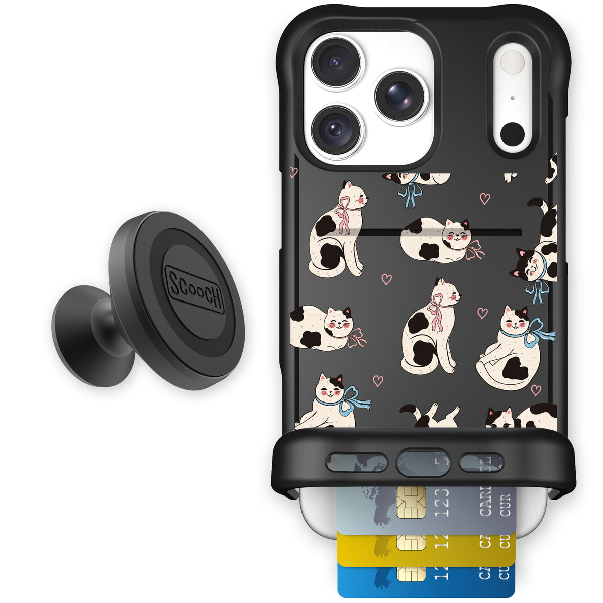 Wingmate Bow Kitties for iPhone 18 Pro Max — Starter Bundle