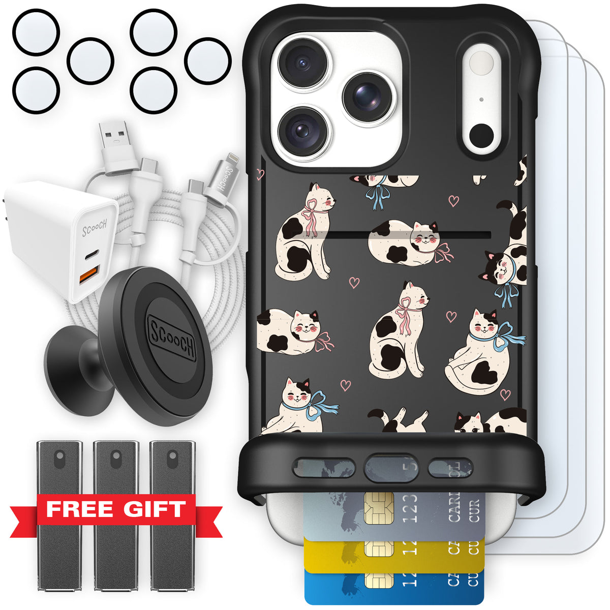 Wingmate Bow Kitties for iPhone 18 Pro Max — Ultimate Bundle
