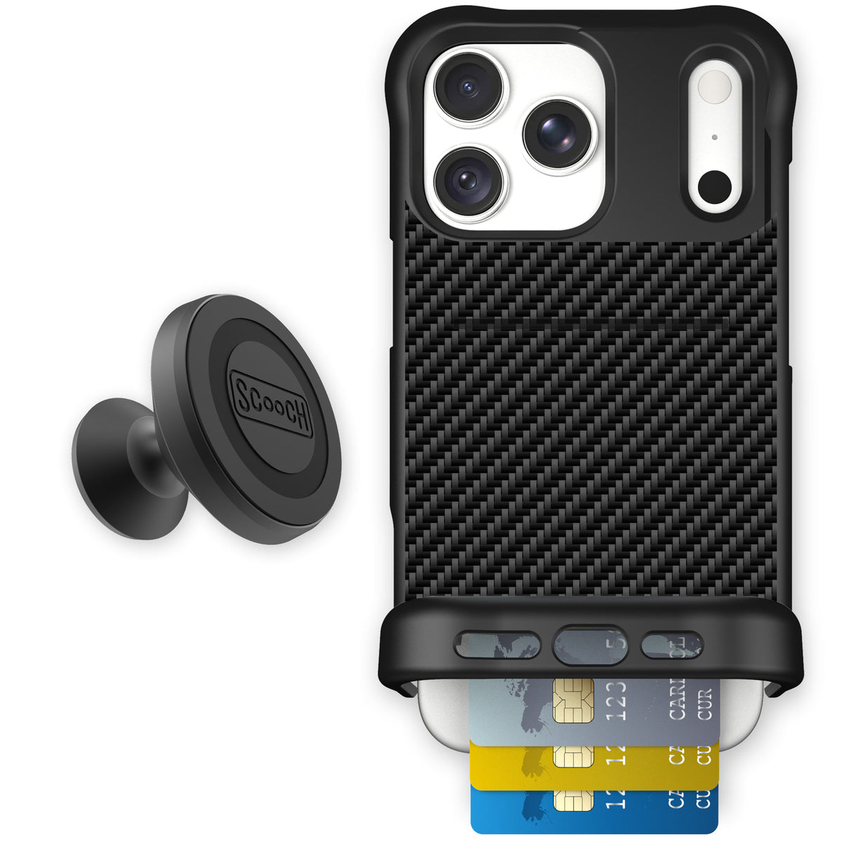 Wingmate Carbon Fiber for iPhone 18 Pro Max — Starter Bundle