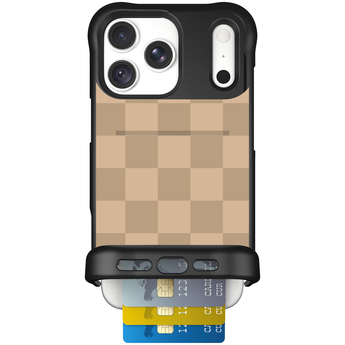 Wingmate Checkered Beige for iPhone 18 Pro Max — case