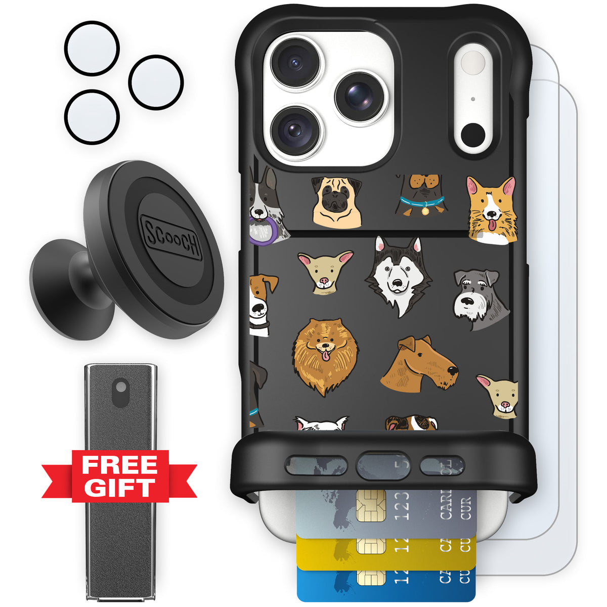 Wingmate Dog Squad for iPhone 18 Pro Max — Defender Bundle