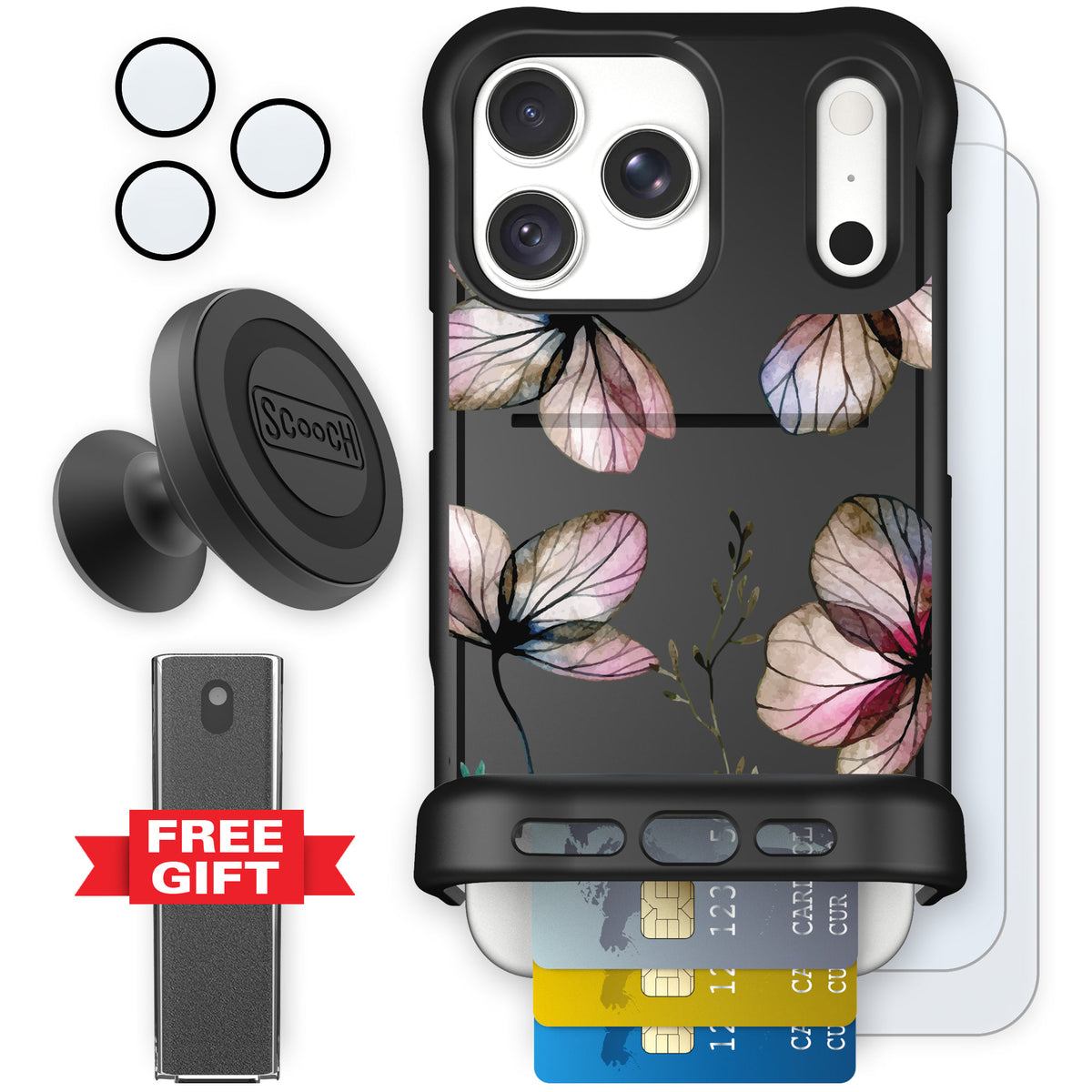 Wingmate Dried Flowers for iPhone 18 Pro Max — Defender Bundle