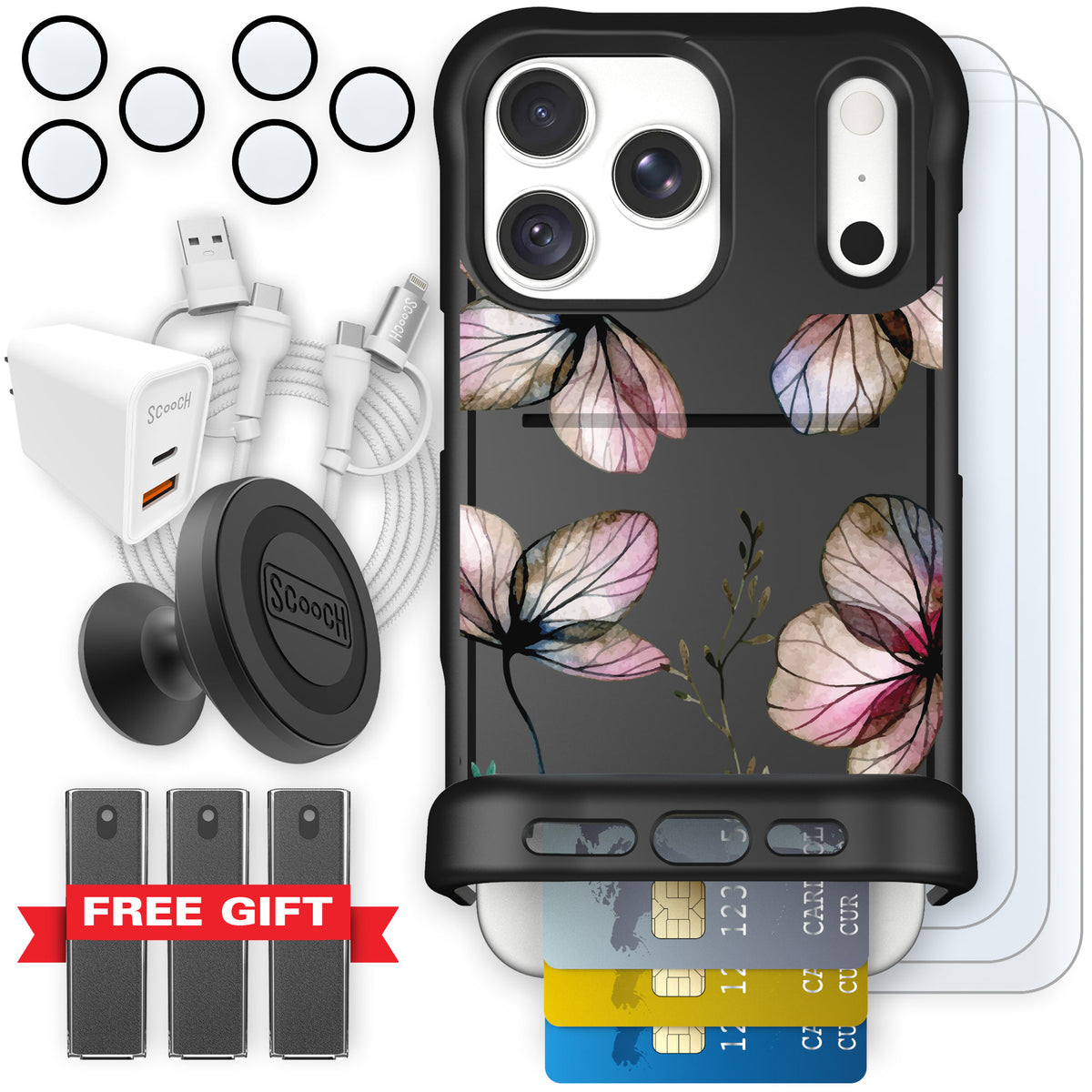 Wingmate Dried Flowers for iPhone 18 Pro Max — Ultimate Bundle
