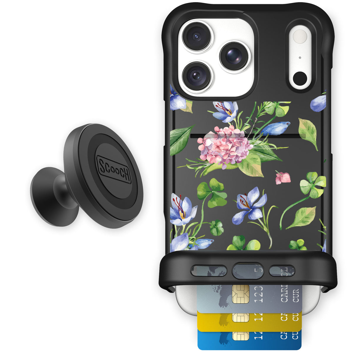 Wingmate Lucky Hydrangea for iPhone 18 Pro Max — Starter Bundle