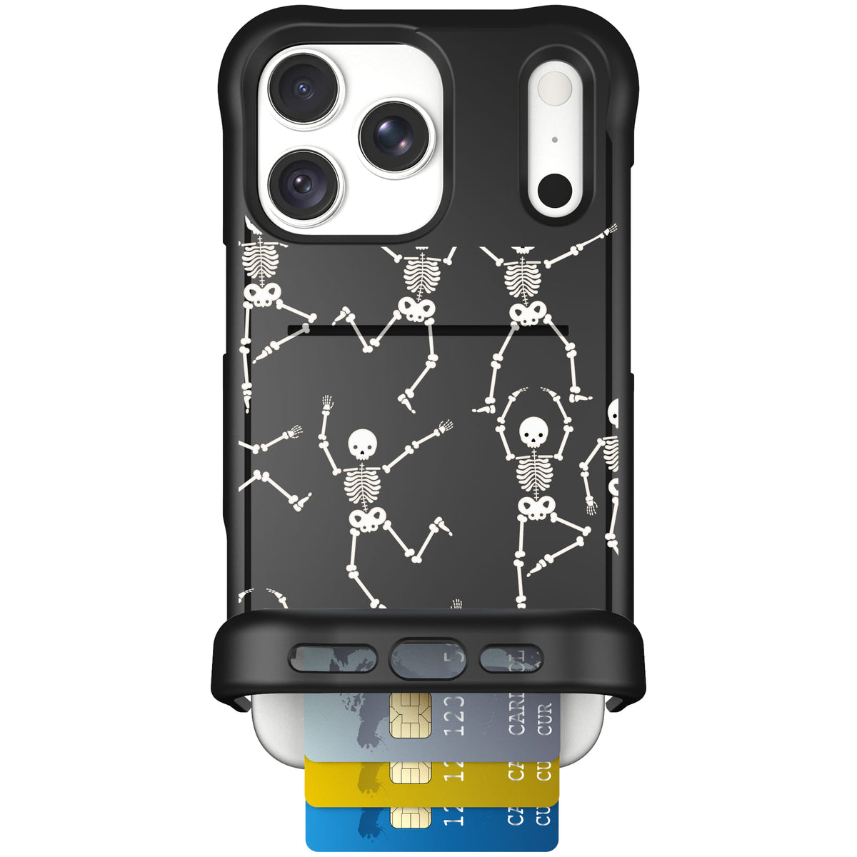 Wingmate Swinging Skeletons for iPhone 18 Pro Max — case