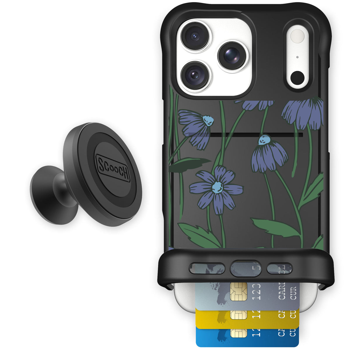 Wingmate Violet Daisy for iPhone 18 Pro Max — Starter Bundle