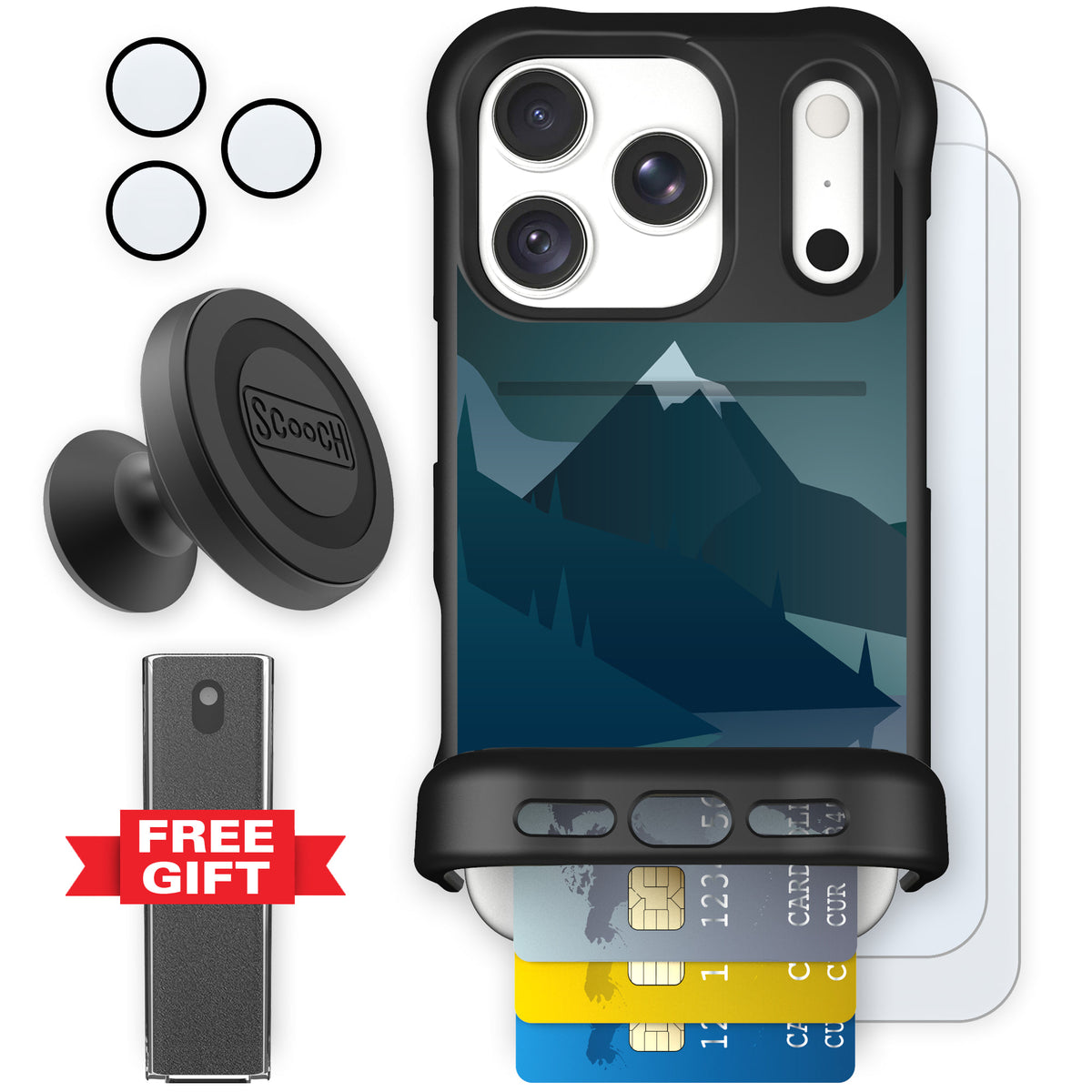 Wingmate Midnight Ridge for iPhone 18 Pro — Defender Bundle