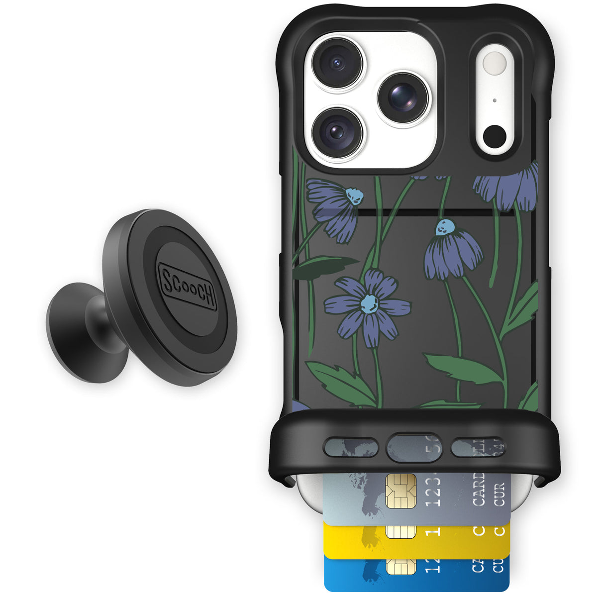 Wingmate Violet Daisy for iPhone 18 Pro — Starter Bundle