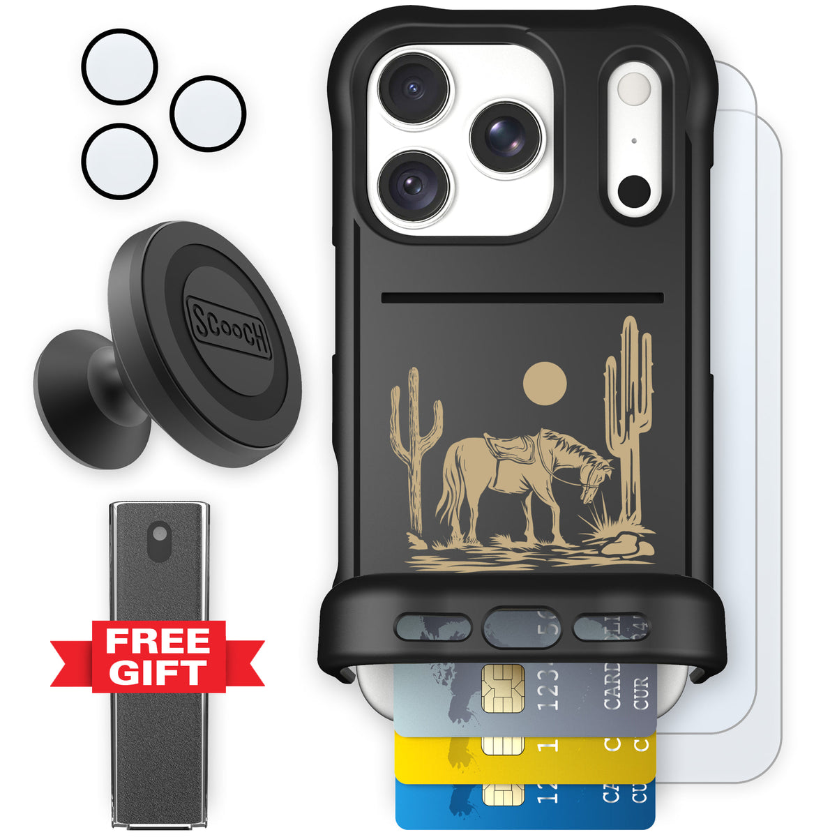 Wingmate Wild West for iPhone 18 Pro — Defender Bundle