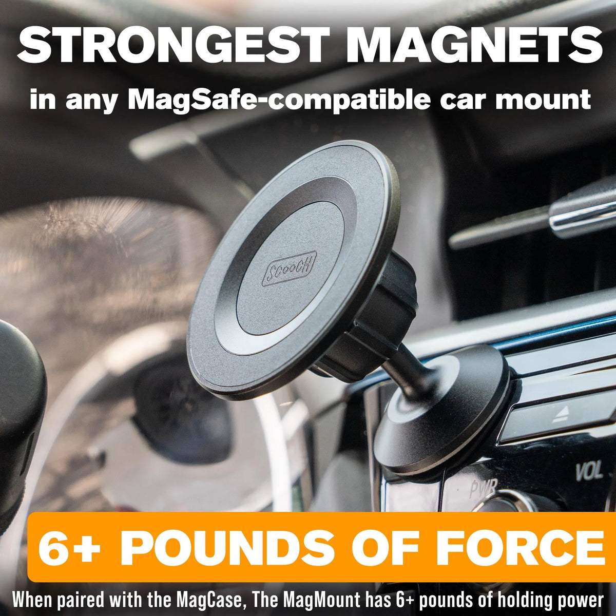 scoochzza MagMount - Universal MagSafe Car Mount  scoochzza Wingmount